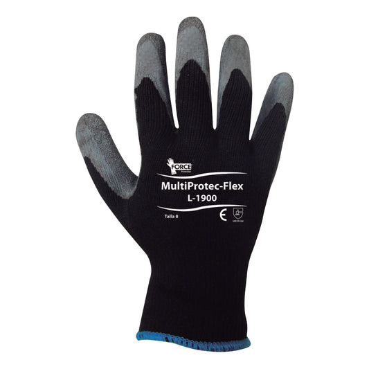 Guante MultiProtec-Flex, L-1900, palma Latex, talla estandar.