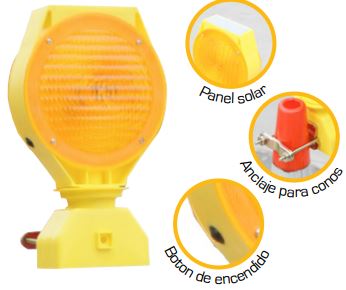 LAMPARA SOLAR LED PARA CONO