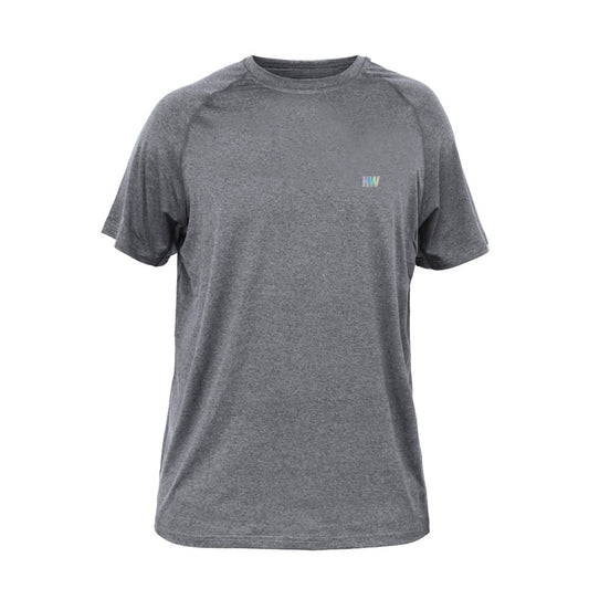 Polera Dry Fit HW Manga Corta Carbon Grey
