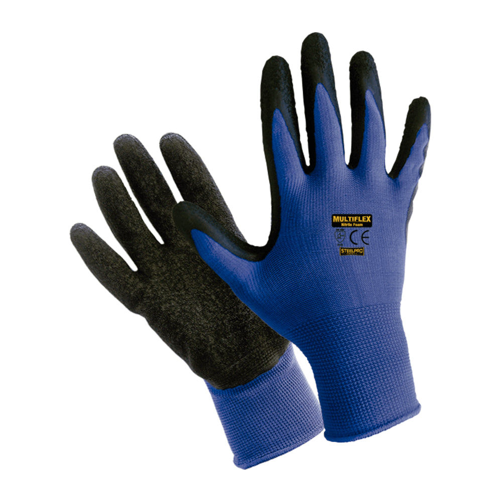 GUANTE MULTIFLEX STEELPRO POLIÉSTER LATEX
