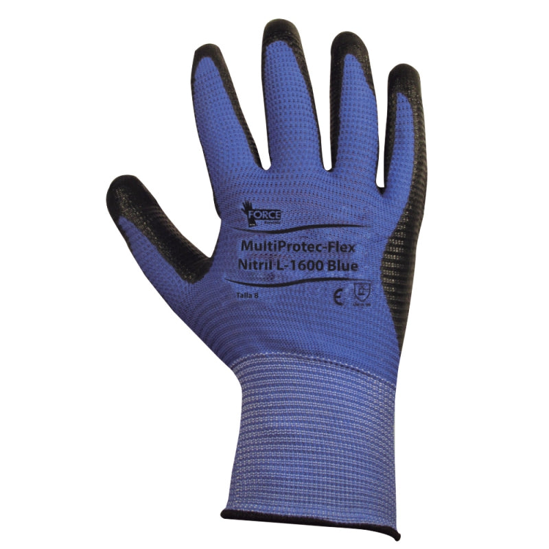 Guante MultiProtec – Flex Nitril, L-1600, palma Nitrilo