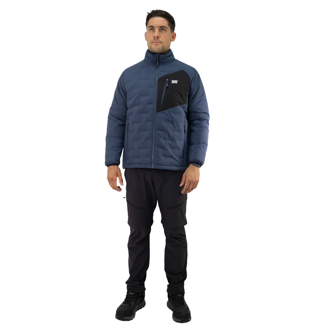 Parka Insulada HW Explorer S/Gorro Hombre Deep Blue