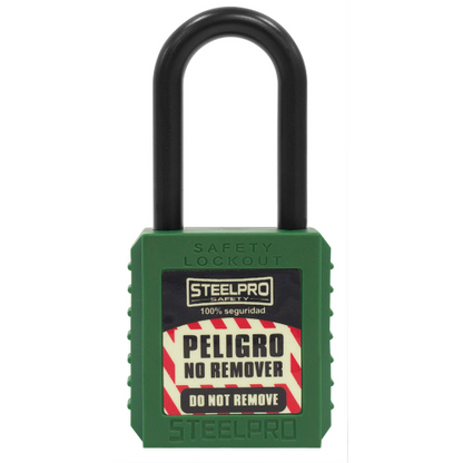CANDADO STEELPRO DIELECTRICO VERDE