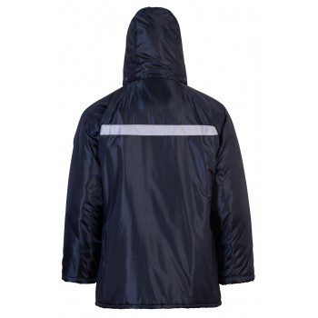 CHAQUETA TÉRMICA OXFORD AZUL, FORRO FRANELA