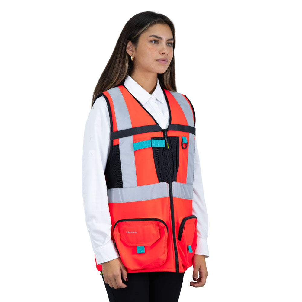 Chaleco Geologo Alaska Xpert Mujer Rojo