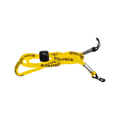 CORDON AJUSTABLE AMARILLO CON LOGO STEELPRO 60 CM
