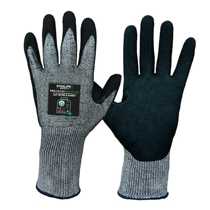 GUANTE MULTIFLEX RECYCLED CUT NITRILE SANDY