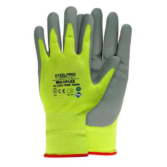 GUANTE MULTIFLEX HV LATEX FOAM TOUCH STEELPRO