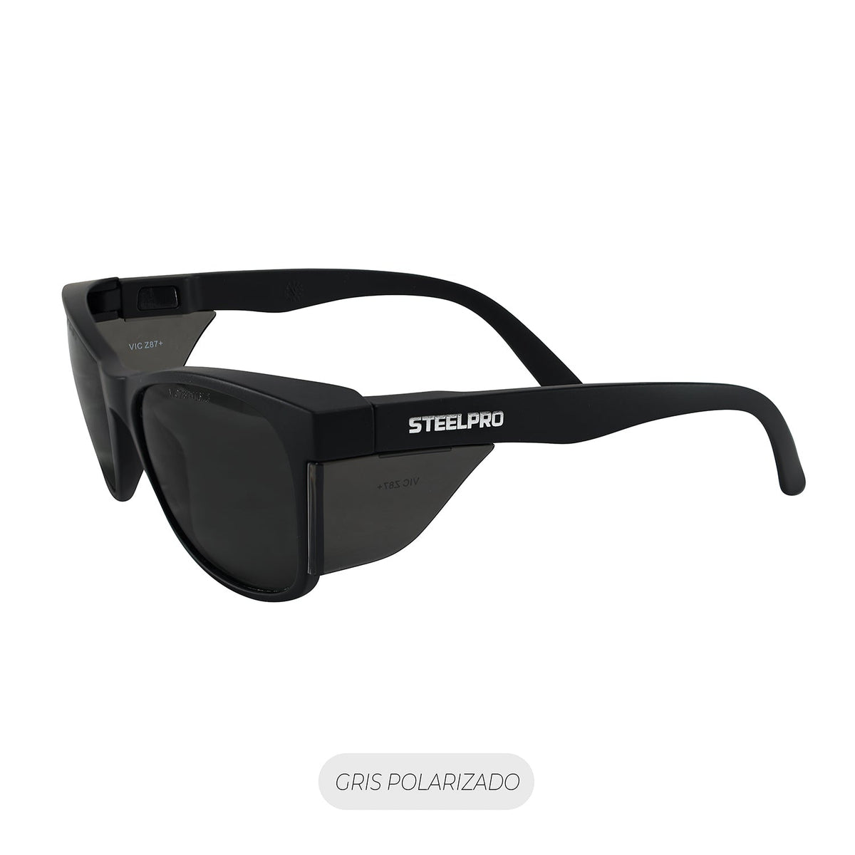 LENTE SEGURIDAD SAFEBLACK GRIS POLARIZADO STEELPRO