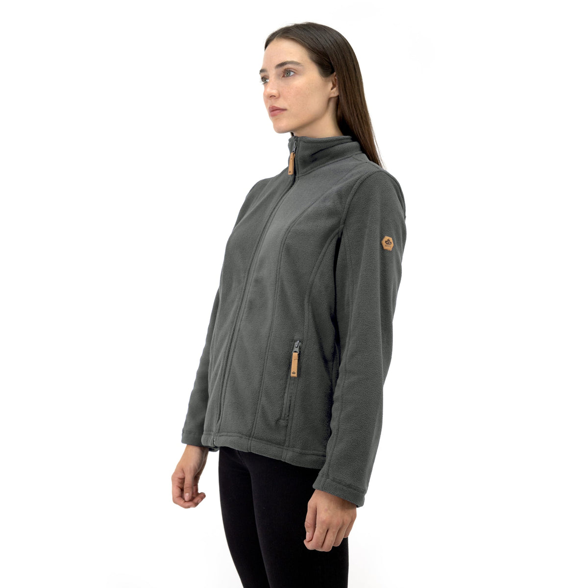 Polar Quebec Pardo Mujer Gris