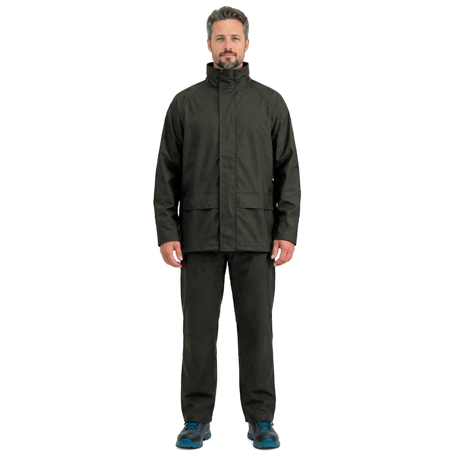 Traje Impermeable Alaska PU/PVC Verde Petróleo